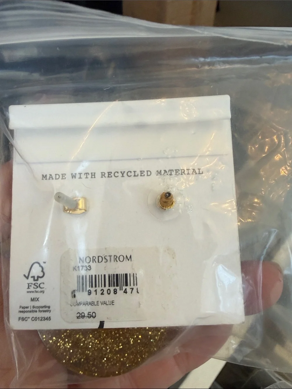 New Madewell circle statement earrings